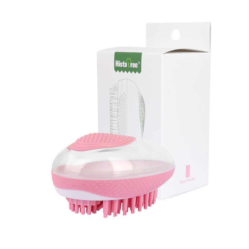 Dog Cat Bath Brush 2-in-1 Pet SPA Massage Comb Soft Silicone Pets Shower Hair Grooming Cmob Dog Cleaning Tool Pet Products - Woofie Zone