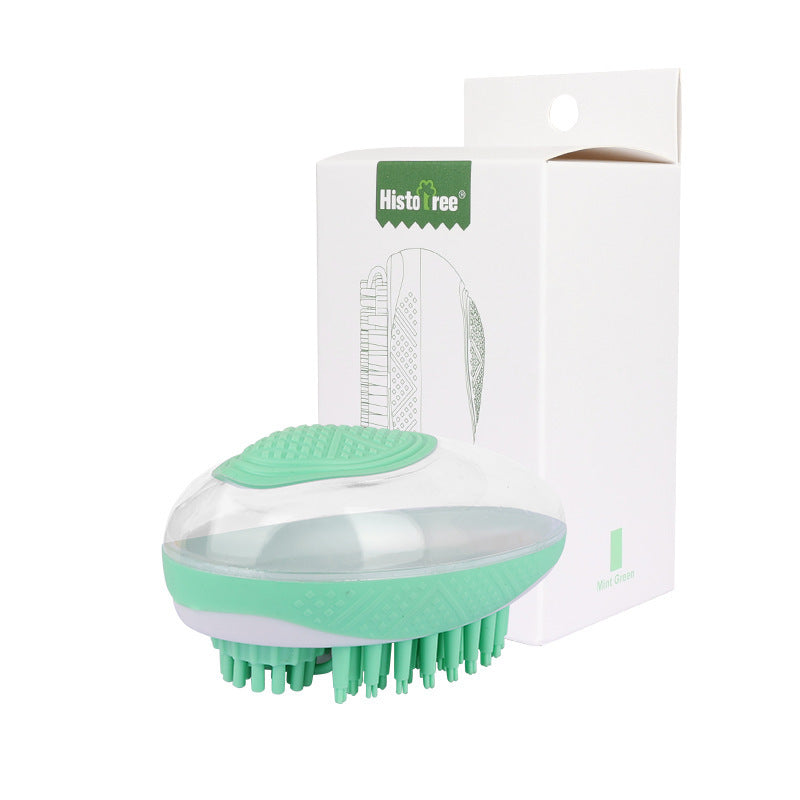 Dog Cat Bath Brush 2-in-1 Pet SPA Massage Comb Soft Silicone Pets Shower Hair Grooming Cmob Dog Cleaning Tool Pet Products - Woofie Zone