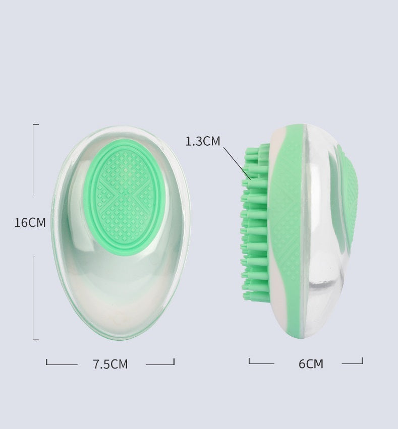 Dog Cat Bath Brush 2-in-1 Pet SPA Massage Comb Soft Silicone Pets Shower Hair Grooming Cmob Dog Cleaning Tool Pet Products - Woofie Zone