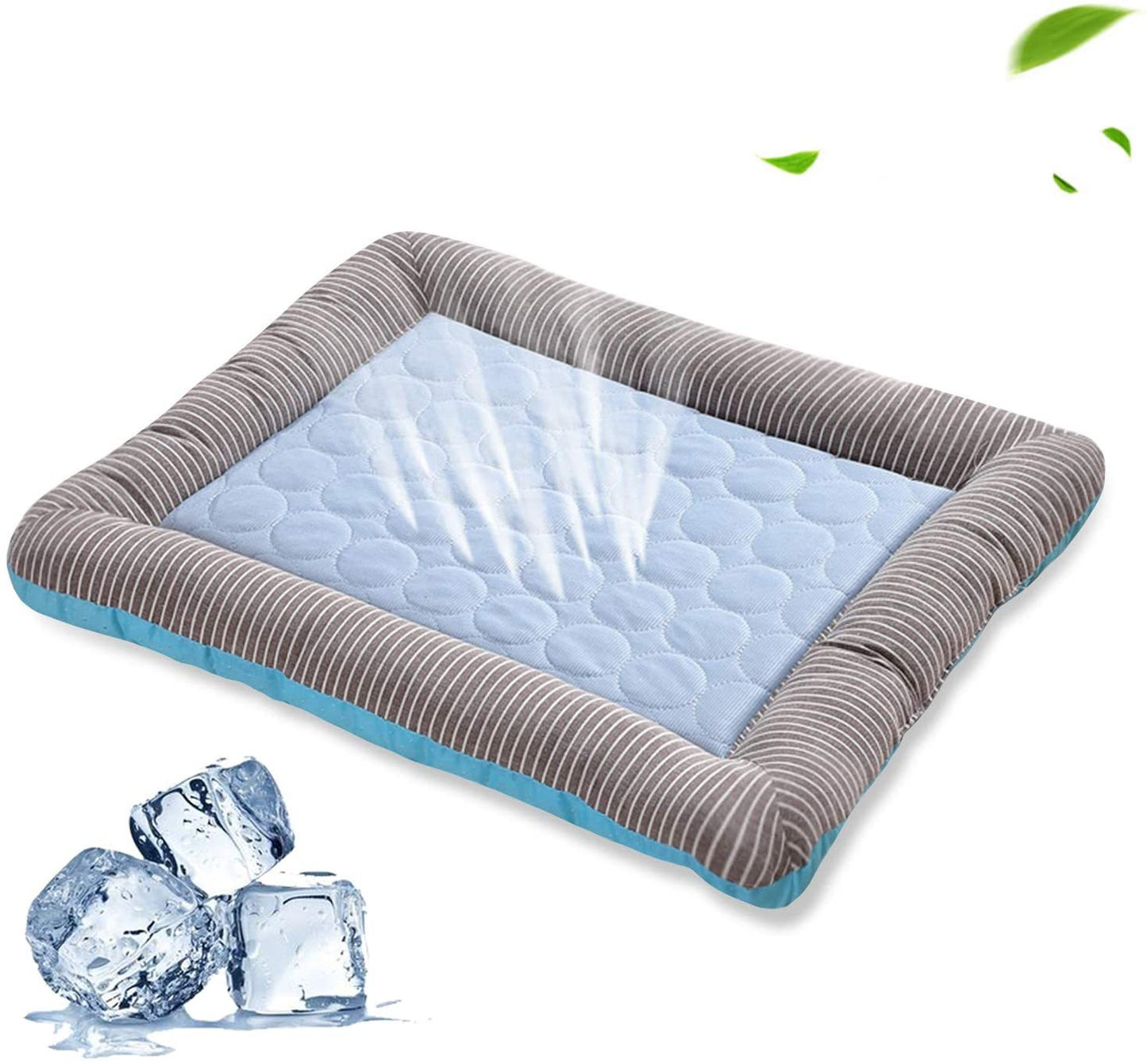 Pet Cooling Pad Bed For Dogs Cats Puppy Kitten Cool Mat Pet Blanket Ice Silk Material Soft For Summer Sleeping Blue Breathable - Woofie Zone