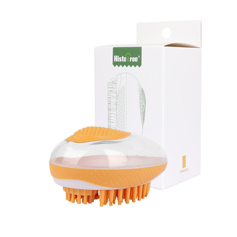 Dog Cat Bath Brush 2-in-1 Pet SPA Massage Comb Soft Silicone Pets Shower Hair Grooming Cmob Dog Cleaning Tool Pet Products - Woofie Zone
