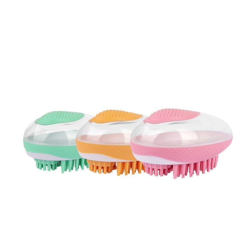 Dog Cat Bath Brush 2-in-1 Pet SPA Massage Comb Soft Silicone Pets Shower Hair Grooming Cmob Dog Cleaning Tool Pet Products - Woofie Zone